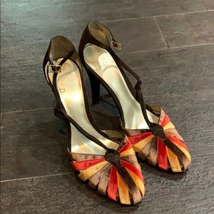 Velvet and Suede Nine West Heels